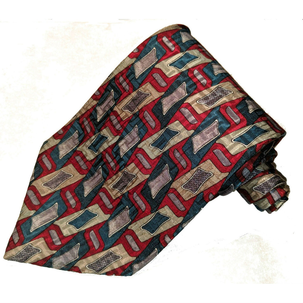 Oscar de la Renta multicolor silk tie